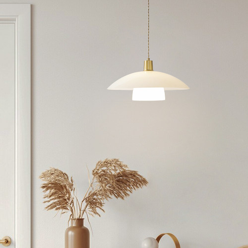 全铜奶油风吊灯个性简约餐厅灯北欧现代轻奢橱窗PH3吧台餐桌灯 - 图3