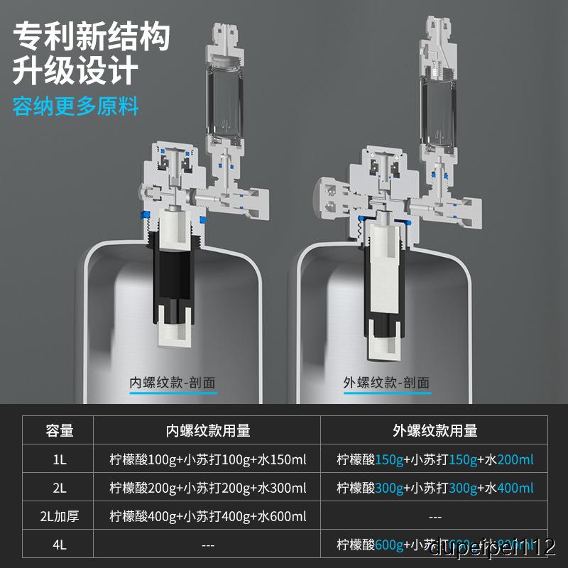 水草二氧化碳钢瓶套装 DIYCO2发生器 co2电磁阀wyin减压阀-图2