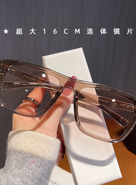 2025新款超宽墨镜男款高级感个性连体镜片超轻太阳镜女大脸潮流版