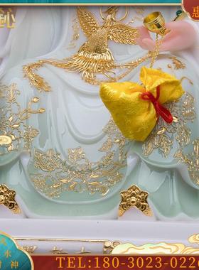 太爷太奶神像四大家族仙家黑妈妈黄三太爷太奶汉白玉摆件