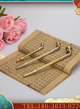 烟斗法器镀铜合金黑奶奶手上拿的法器黑老太太法宝配件