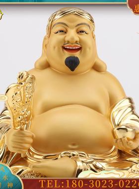 2寸纯铜贴金越南财神土地公神像铜像福德正神招财供奉摆件