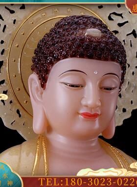 西方三圣汉白玉佛像 阿弥陀佛像 观音菩萨佛像 供奉 家用【议价】