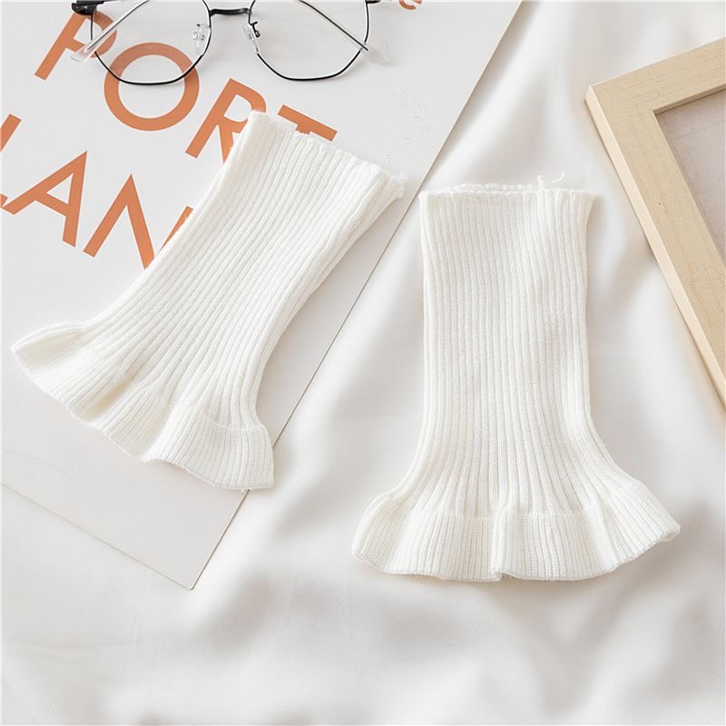 保暖针织护腕木耳花边护关节防寒运动袖套套袖工作护袖工作学习,淘宝优惠券,粉丝福利购,淘宝优惠卷