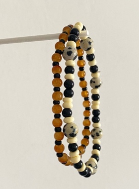 pupu手链串珠原创琥珀情侣