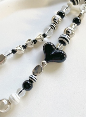 手机链手工串珠原创甜酷情侣