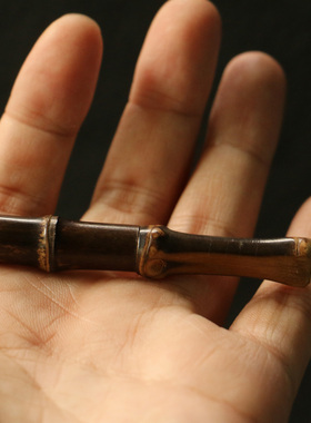 纯手工制作天然紫竹小烟嘴无过滤