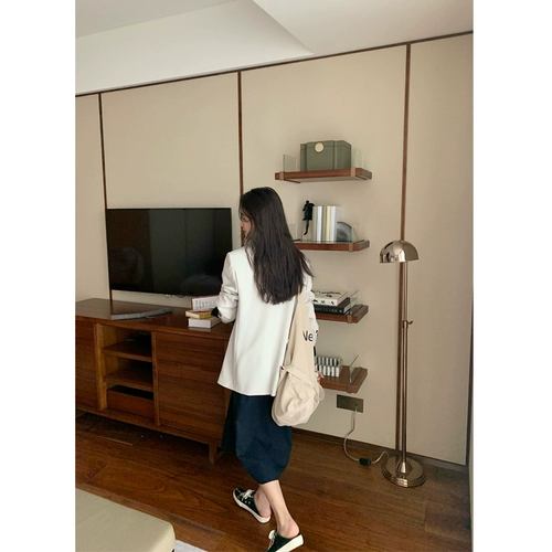 Весенний пиджак классического кроя для отдыха, городской стиль, в корейском стиле