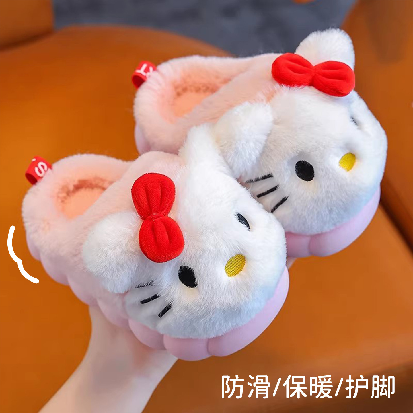 儿童棉拖鞋女童冬季2026新款中大童居家室内防滑保暖包跟棉鞋宝宝,淘宝优惠券,粉丝福利购,淘宝优惠卷