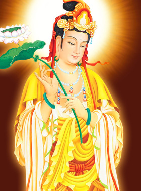 南无阿弥陀佛像挂画西方三圣佛像画卷轴挂像佛画像居家供奉如来画