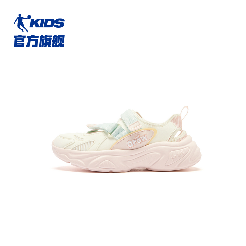 商场同款乔丹儿童鞋女童凉鞋2025夏季新款中大童透气运动鞋休闲鞋 - 图0