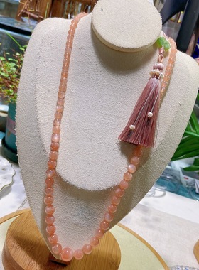 天然太阳石塔链民族风情侣款