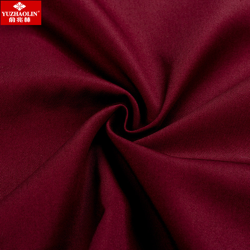 俞兆林酒红色长袖纯棉本命年寸衬衫 瑞飞服饰衬衫