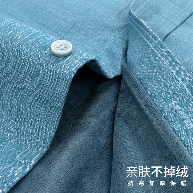 俞兆林2020商务休闲装加绒加厚衬衫 瑞飞服饰衬衫