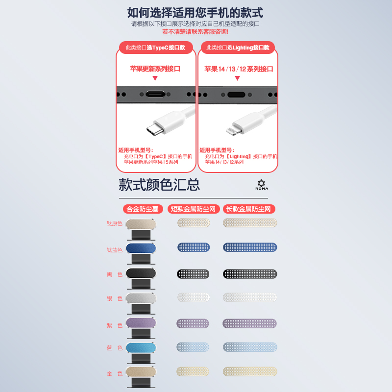 苹果15promax手机防丢防尘塞14扬声器防尘网iPhone14Pro喇叭孔防尘贴13合金电源塞子12喇叭防尘保护贴14Plus - 图1