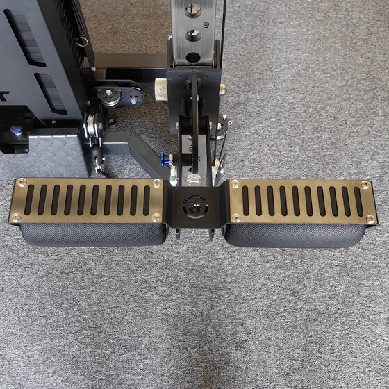 Flying bird attachment low pull pedal high pull block leg top leg