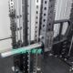 Squat rack attachment double push arm chest push
