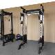 Fixed pulley double fly squat rack fly