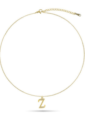 lejuboho铜镀金十字链女字母