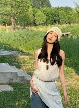 日系手工针织包头帽子女