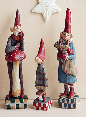 纯手工北欧树脂精灵圣诞老人节日