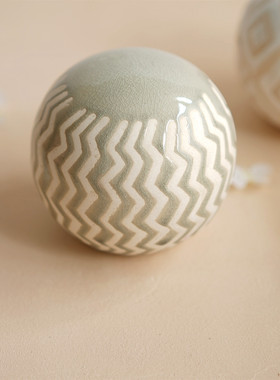 美式风几何陶瓷INS民宿客厅桌面