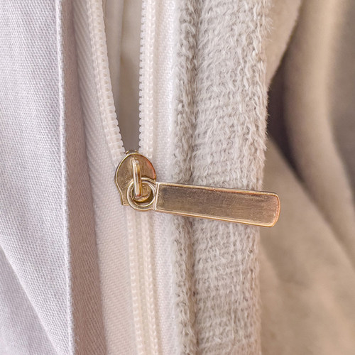 冬季ab面纯棉牛奶绒被套单件全棉珊瑚绒法莱绒加厚加绒被罩三件套 - 图1