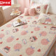 Tatami pure cotton thickened bed cover single piece white peach princess cotton clamped bed sheets four seasons universal kang cover three-piece set