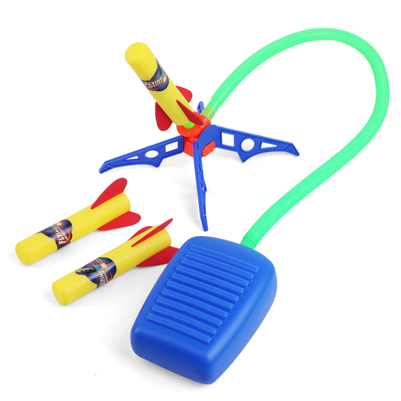 儿童脚踏式冲天火箭发射射户外玩具 奥仑希玩具飞盘/飞碟/竹蜻蜓类