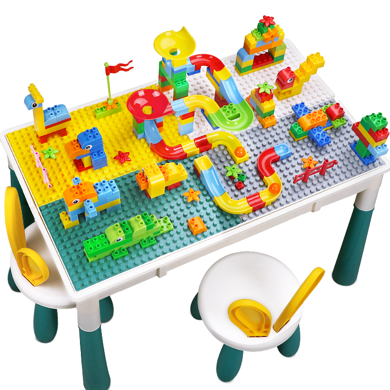 多功能婴幼儿园大颗粒学习台沙积木 奥仑希玩具多功能玩具台/游戏桌