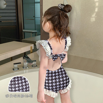 Children Swimsuit Girl Ocean Gas Summer Girls Swimsuit Conjoined Princess 6 Sunscreen Swim Suit Tennis Red 3-year-old female baby