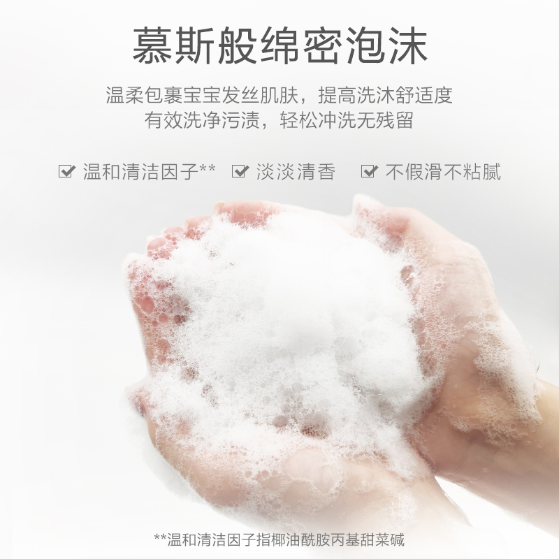 小浣熊儿童洗头沐浴露二合一洗护1080ml宝宝洗澡乳1岁以上沐浴乳