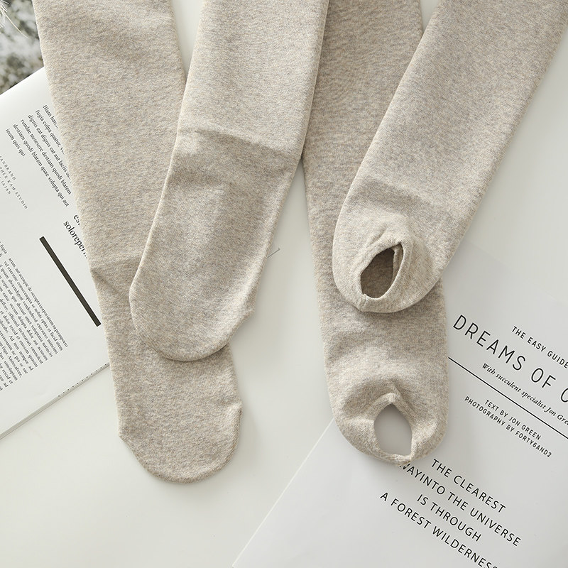 细竖条哑光仿羊绒外穿秋冬季连裤袜 rosirollan服饰打底裤