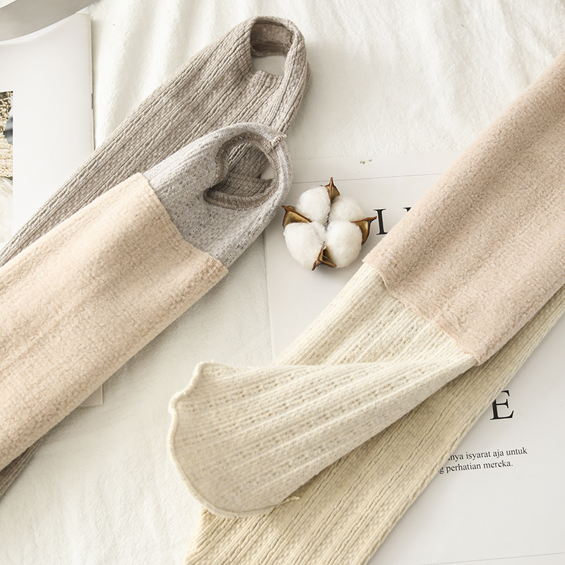 麻花竖条纹秋冬季外穿高腰连裤袜 rosirollan服饰打底裤