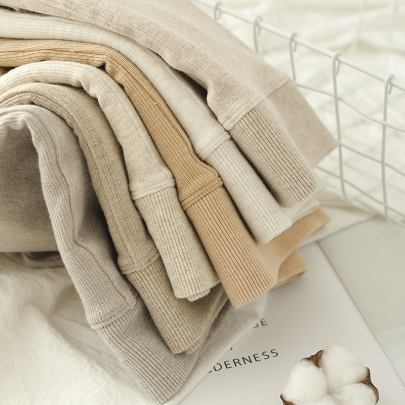 日系竖条纹外穿薄绒秋冬棉螺纹显瘦 rosirollan服饰打底裤