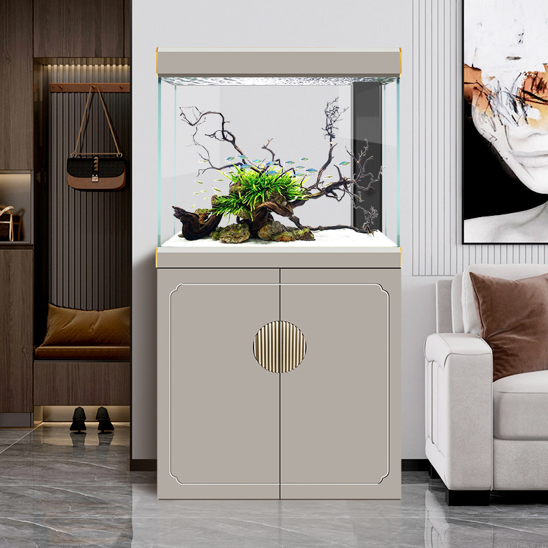 汉霸底滤鱼缸2025新款客厅家用落地超白玻璃大型水族箱生态龙鱼缸,淘宝优惠券,粉丝福利购,淘宝优惠卷