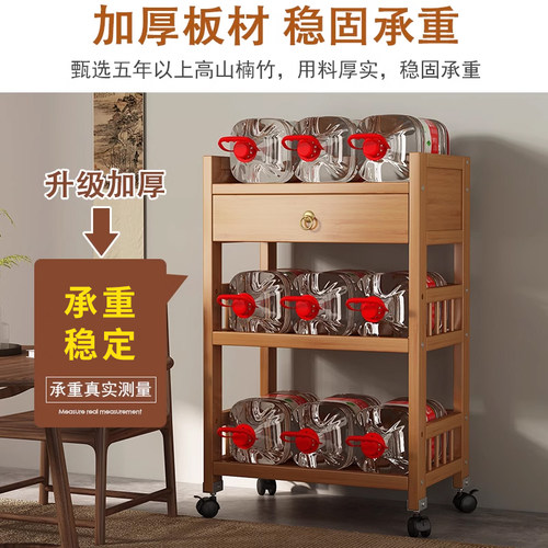 移动小推车茶几置物架小户型边几带轮茶桌边柜麻将桌茶几茶水架 - 图2