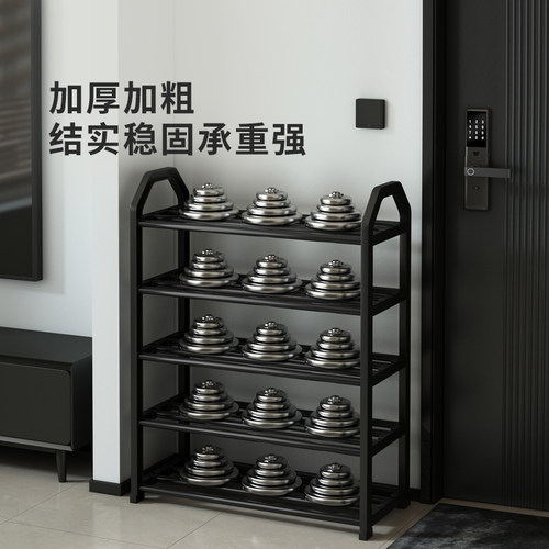 鞋架小窄门口简易鞋柜出租房用入户门室内好看多层鞋子收纳置物架 - 图0