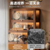 Solid wood tea rack tea cabinet storage rack