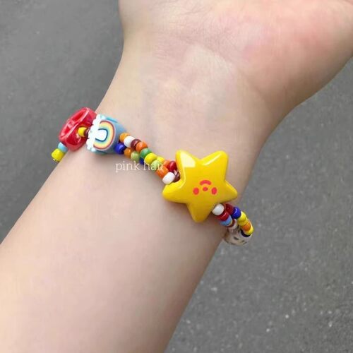 多巴胺串珠手链可爱秋冬小学生女生闺蜜儿童女童女孩手串五角星 - 图3