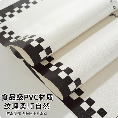 电视柜桌垫轻奢高级感餐边柜鞋柜台面保护垫防水防油免洗玄关盖布 - 图1
