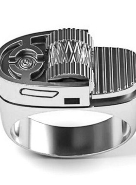 速卖通新款跨境热卖饰品首饰欧美创意个性打火机造型戒指批发