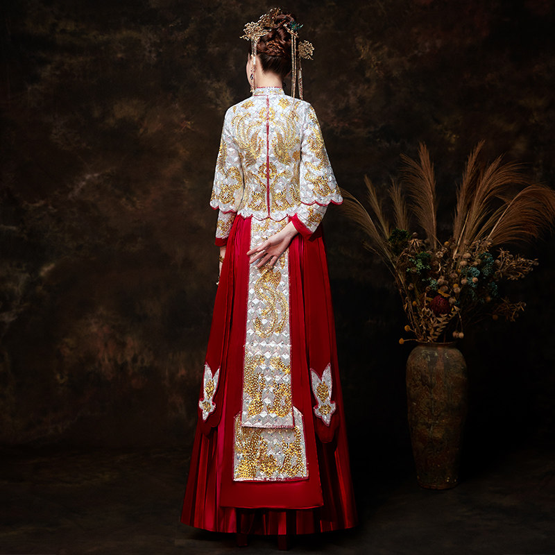 秀禾服新娘2020新款秋季中式秀婚纱 多姿夫人旗袍