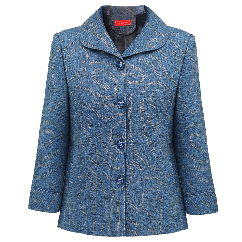 发财花旗舰店中年妈妈装秋装外套中老年人女装60岁奶奶春秋洋气上衣套装3