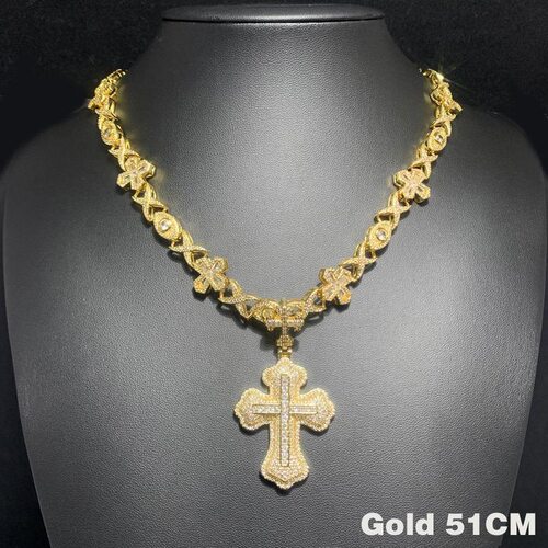 Luxury Bling Iced Out CZ Micropave Cross Pendant Hip Hop - 图3