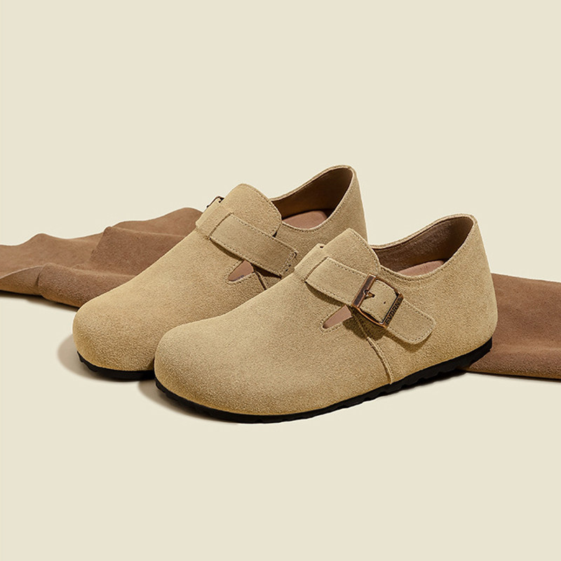 内增高防水勃肯鞋女2025秋冬新款全包加绒厚底懒人鞋百搭博肯单鞋,淘宝优惠券,粉丝福利购,淘宝优惠卷