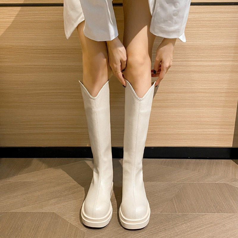 大筒围胖妹大码骑士靴 massif马丁靴