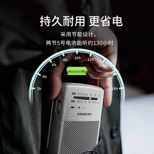山进SR35收音机战备老人专用便携老式迷你小型灾备无线电 - 图0