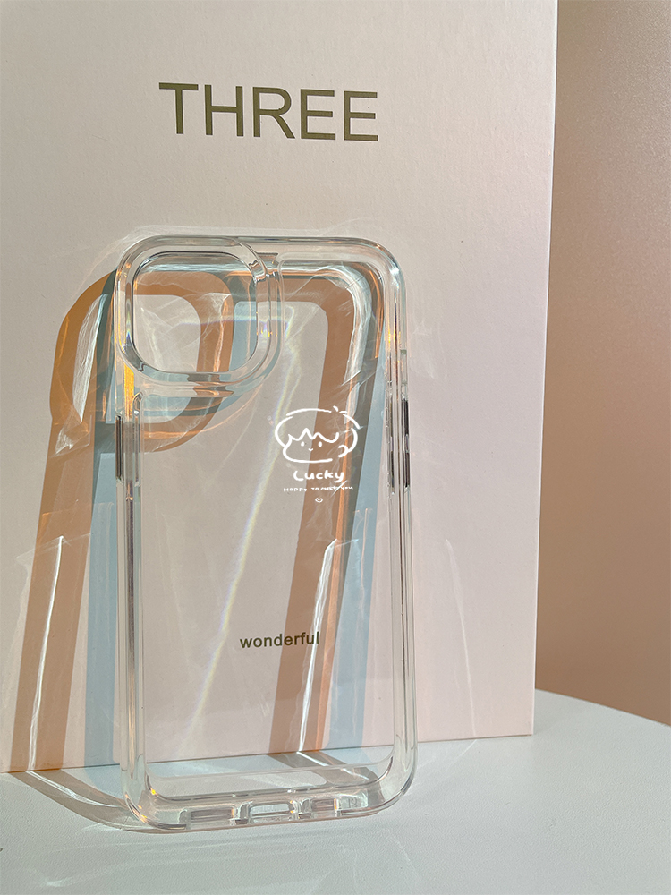 简约线条情侣适用苹果15promax手机壳iPhone15/15pro太空壳13/14华为mate60/P60男女pro荣耀80/X80小米12透明 - 图1