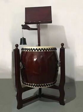 立式铃鼓法器道场台湾铃鼓牛皮鼓